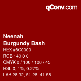 カラーコード: Neenah - Burgundy Bash | qconv.com