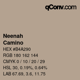 カラーコード: Neenah - Camino | qconv.com