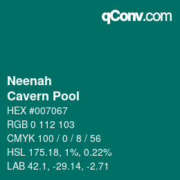 Farbcode: Neenah - Cavern Pool | qconv.com