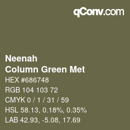 カラーコード: Neenah - Column Green Met | qconv.com