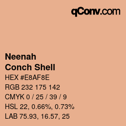 Color code: Neenah - Conch Shell | qconv.com