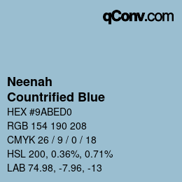 カラーコード: Neenah - Countrified Blue | qconv.com