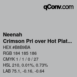 カラーコード: Neenah - Crimson Prl over Hot Plata | qconv.com