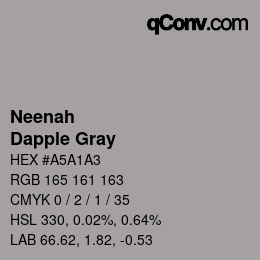カラーコード: Neenah - Dapple Gray | qconv.com