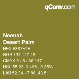カラーコード: Neenah - Desert Palm | qconv.com