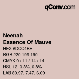 Color code: Neenah - Essence Of Mauve | qconv.com