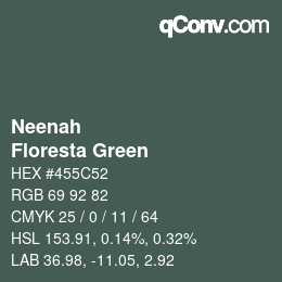 カラーコード: Neenah - Floresta Green | qconv.com