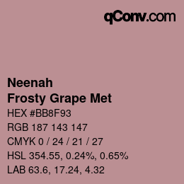 カラーコード: Neenah - Frosty Grape Met | qconv.com