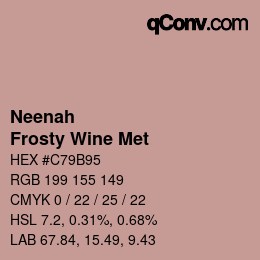 カラーコード: Neenah - Frosty Wine Met | qconv.com