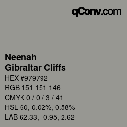 Código de color: Neenah - Gibraltar Cliffs | qconv.com