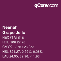 Farbcode: Neenah - Grape Jello | qconv.com