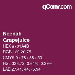 Color code: Neenah - Grapejuice | qconv.com