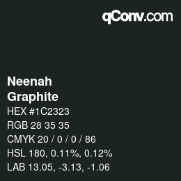 カラーコード: Neenah - Graphite | qconv.com