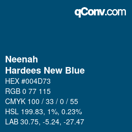 Color code: Neenah - Hardees New Blue | qconv.com