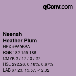 カラーコード: Neenah - Heather Plum | qconv.com