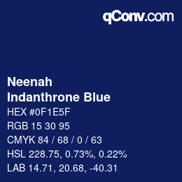 カラーコード: Neenah - Indanthrone Blue | qconv.com