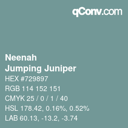 Color code: Neenah - Jumping Juniper | qconv.com