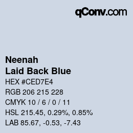 カラーコード: Neenah - Laid Back Blue | qconv.com