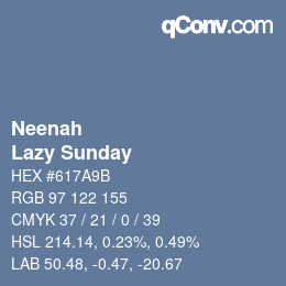 Color code: Neenah - Lazy Sunday | qconv.com