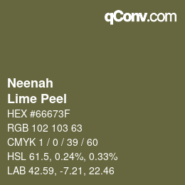 カラーコード: Neenah - Lime Peel | qconv.com