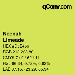 カラーコード: Neenah - Limeade | qconv.com
