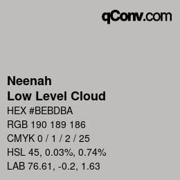 Code couleur: Neenah - Low Level Cloud | qconv.com