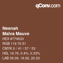 カラーコード: Neenah - Malva Mauve | qconv.com