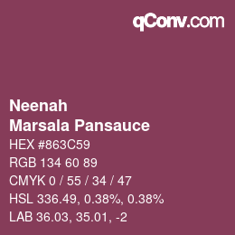 カラーコード: Neenah - Marsala Pansauce | qconv.com