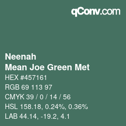 カラーコード: Neenah - Mean Joe Green Met | qconv.com
