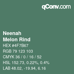 Color code: Neenah - Melon Rind | qconv.com