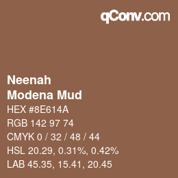 カラーコード: Neenah - Modena Mud | qconv.com