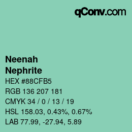 カラーコード: Neenah - Nephrite | qconv.com