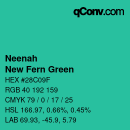 Farbcode: Neenah - New Fern Green | qconv.com