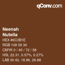 カラーコード: Neenah - Nutella | qconv.com