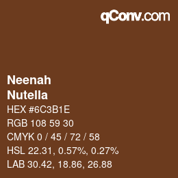 Farbcode: Neenah - Nutella | qconv.com