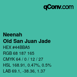Code couleur: Neenah - Old San Juan Jade | qconv.com