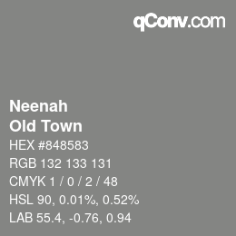 カラーコード: Neenah - Old Town | qconv.com