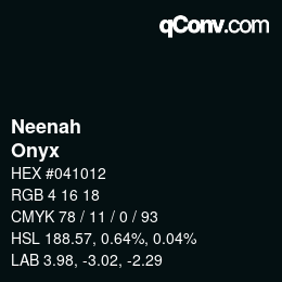 カラーコード: Neenah - Onyx | qconv.com