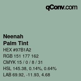 Color code: Neenah - Palm Tint | qconv.com