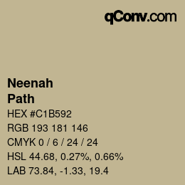 カラーコード: Neenah - Path | qconv.com