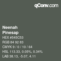 Color code: Neenah - Pinesap | qconv.com