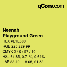 カラーコード: Neenah - Playground Green | qconv.com