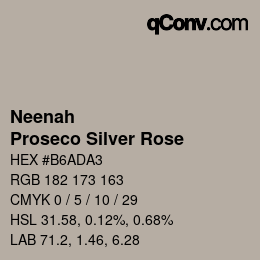 カラーコード: Neenah - Proseco Silver Rose | qconv.com