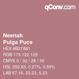 Color code: Neenah - Pulga Puce | qconv.com