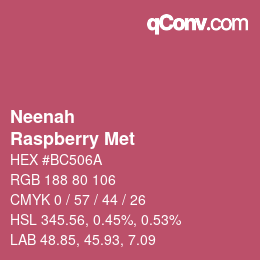 カラーコード: Neenah - Raspberry Met | qconv.com