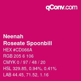 カラーコード: Neenah - Roseate Spoonbill | qconv.com