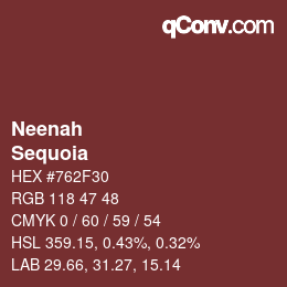 カラーコード: Neenah - Sequoia | qconv.com