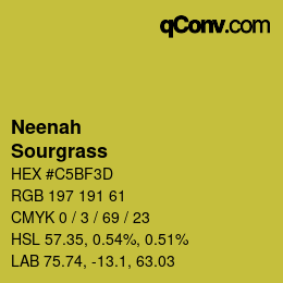 Color code: Neenah - Sourgrass | qconv.com