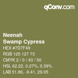 Color code: Neenah - Swamp Cypress | qconv.com