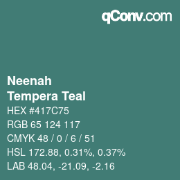 Color code: Neenah - Tempera Teal | qconv.com